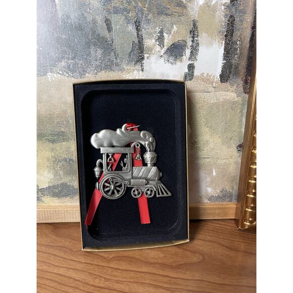 Things Remembered Other - Vintage Train Ornament Pewter Things Remembered Christmas Tree Ornament Keepsake